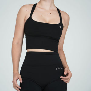 Stryde Bra + Shorts in Jet Black