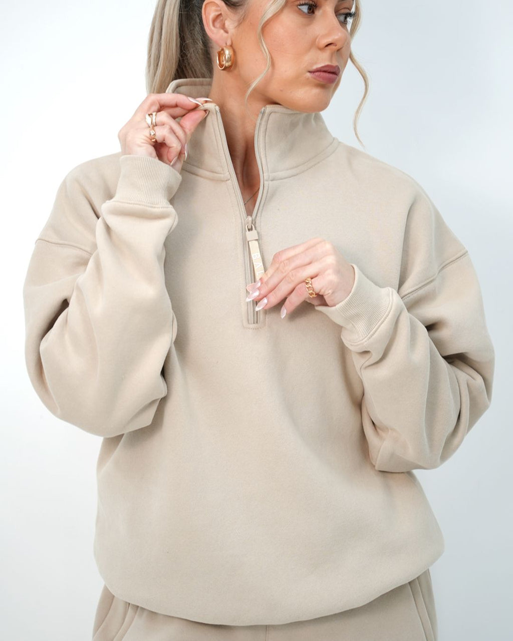 Signature Oversized Half Zip
