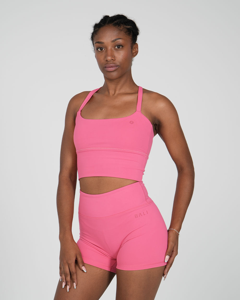 Stryde Bra + Shorts in Fuschia