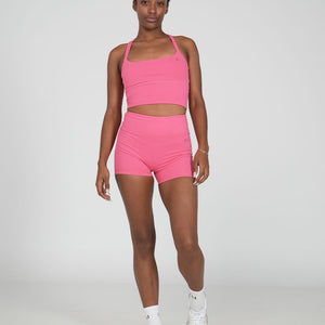 Stryde Bra + Shorts in Fuschia