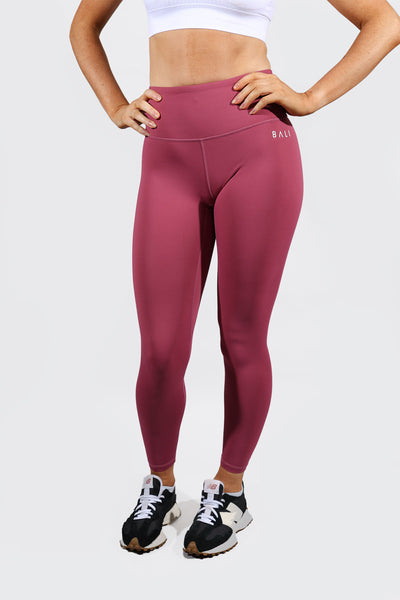 Women's Maroon Color (Pinkish Red) Ankle Length Stretch Legging