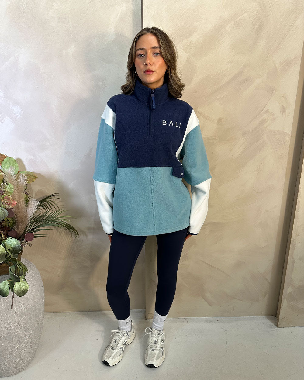 navy & turquoise