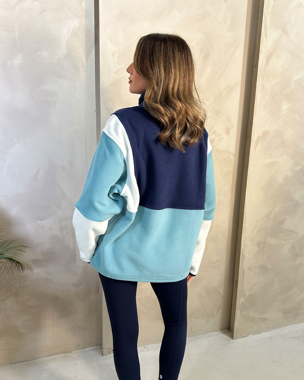 navy & turquoise