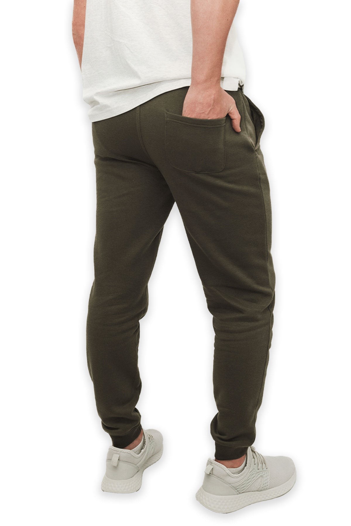 Black khaki joggers mens online